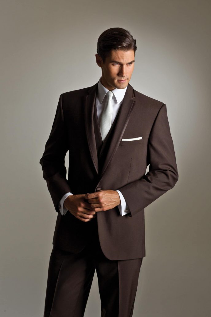 tuxedo with brown shoes