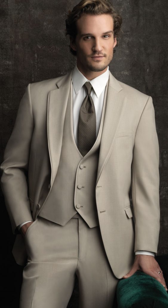 Tan Tuxedos and Accessories - Vittorio Menswear & Tuxedo